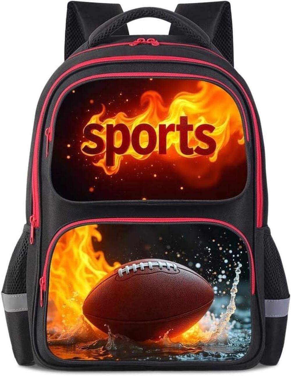 Dispalang Kids Football Backpack Boys Girls Sports School Bookbag 17.3"